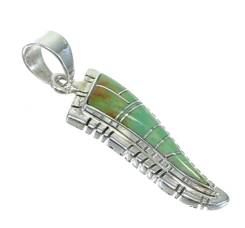 Genuine Sterling Silver Turquoise Pendant MX65349